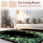 Vintage Floral Vine Border Design Rug