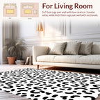 Abstract Spotted Graphic Pattern Rug