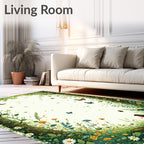 Enchanted Garden Butterflies Birds Rug