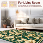 Ornate Floral Vine Pattern Rug