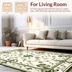 Ornate Floral Vine Garden Pattern Rug