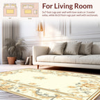 Elegant Floral Vine Motif Rug