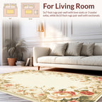 Vintage Floral Vines And Peonies Design Rug