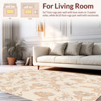 Abstract Organic Art Deco Swirls Rug