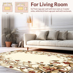 Elegant Floral Vine Pattern Rug