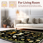 Nature Inspired Insect Floral Pattern Rug