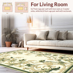 Ornate Floral Vine Pattern Rug