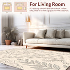 Botanical Butterfly Sketch Pattern Design Rug