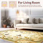 Art Nouveau Butterfly Floral Vines Pattern Rug