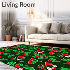 Festive Holly Bow Berry Garland Rug