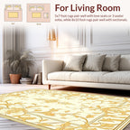 Classic Floral Vine Border Rug