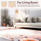 Watercolor Blossom Vine Floral Rug