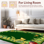 Whimsical Garden Butterfly Ladybug Design Rug