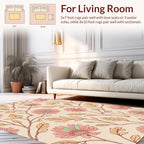 Floral Vine Petal Pattern Rug