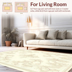 Elegant Ornate Floral Scrolls Rug