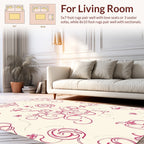 Ornate Floral Swirls Pattern Rug