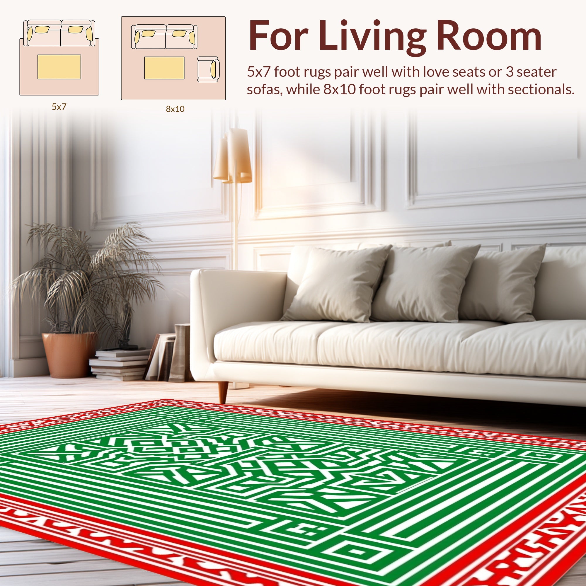 Bold Geometric Pattern Rug