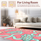 Cute Turtle Pattern Decorative Rug