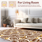 Geometric Retro Abstract Pattern Rug
