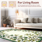 Vine and Leaf Border Design Rug