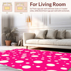 Fun Polka Dot Circles Pattern Rug