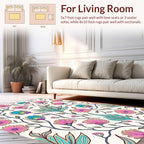 Artistic Floral Vine Pattern Rug