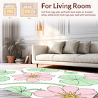 Pastel Floral Vine Pattern Rug