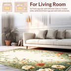 Garden Floral Vine Botanical Art Rug