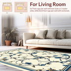 Floral Scroll Vine Pattern Rug