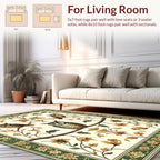 Floral Owl Woodland Animal Design Rug