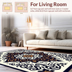 Intricate Floral Medallion Pattern Rug