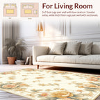 Floral Vine Lattice Pattern Rug