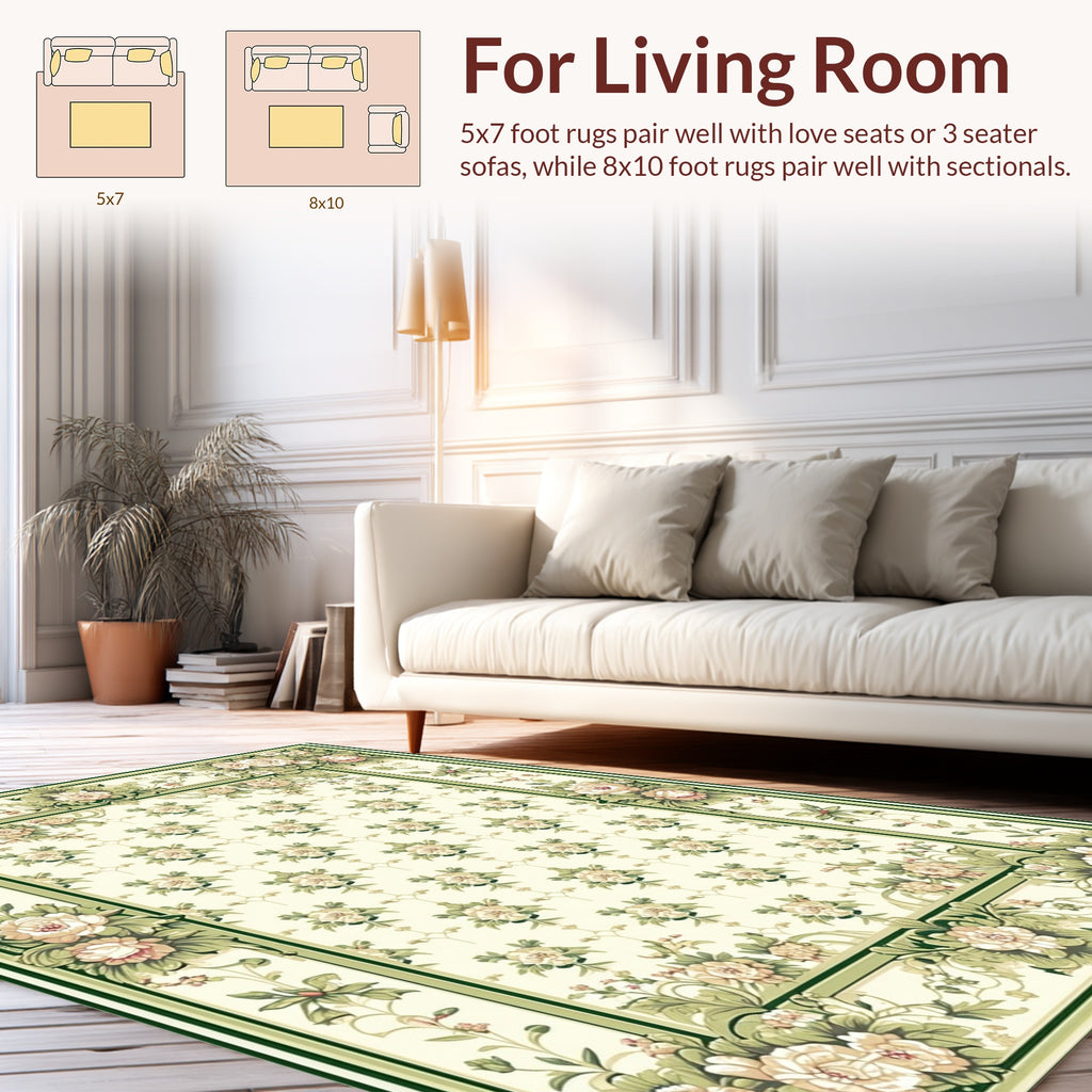 Floral Garden Classic Pattern Rug