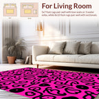 Abstract Splatter Swirl Pattern Rug