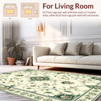 Vintage Floral Vine Garden Design Rug