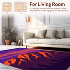 Vivid Mountain Sunset Graphic Rug