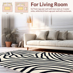 Wild Zebra Stripe Pattern Rug