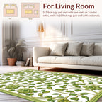 Embossed Floral Vine Pattern Rug