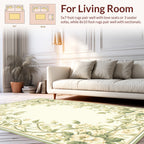 Vintage Floral Vine Scroll Pattern Rug