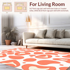 Coral Spots Abstract Organic Pattern Rug