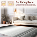 Modern Horizontal Stripe Gradient Rug