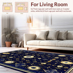 Celestial Geometric Starburst Pattern Rug