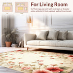 Romantic Floral Vines Pattern Rug
