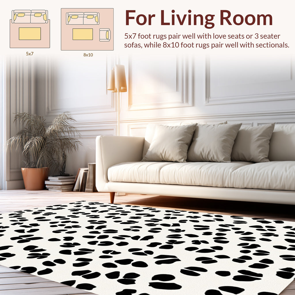 Speckled Spot Pattern Design Rug