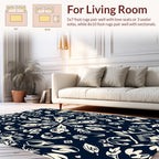 Classic Floral Symmetry Design Rug