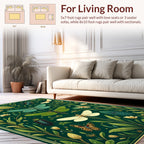 Enchanted Garden Insect Floral Pattern Rug