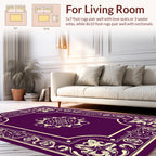 Ornate Mandala Floral Border Rug