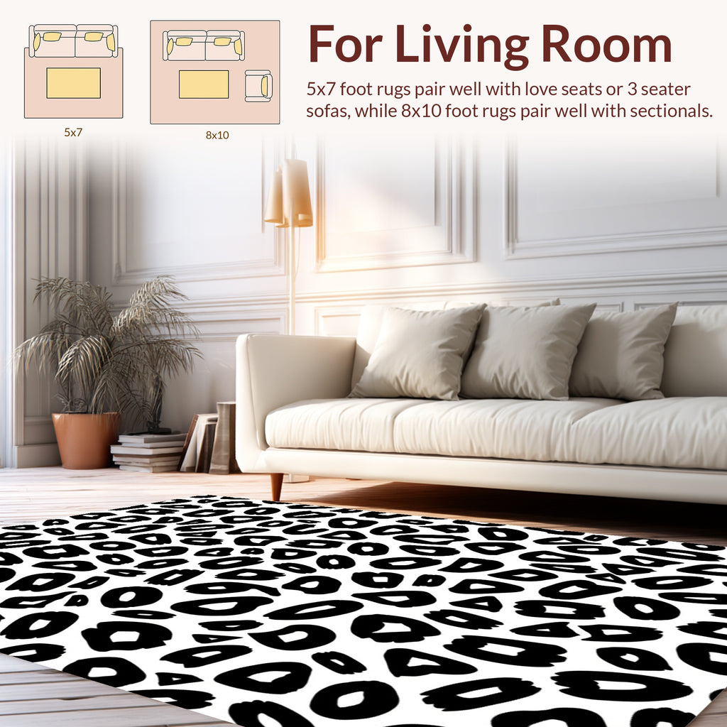 Bold Animal Print Abstract Rug