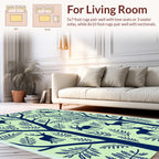 Deer and Foliage Forest Pattern Rug