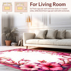 Ornate Floral Vine Border Design Rug